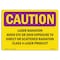 Signmission OSHA RADIATION, Laser Radiation Avoid Eye Or Skin Exposure, 10in X 7inPlastic, CR-P-710-L-10143 OS-CR-P-710-L-10143 - alternate 1